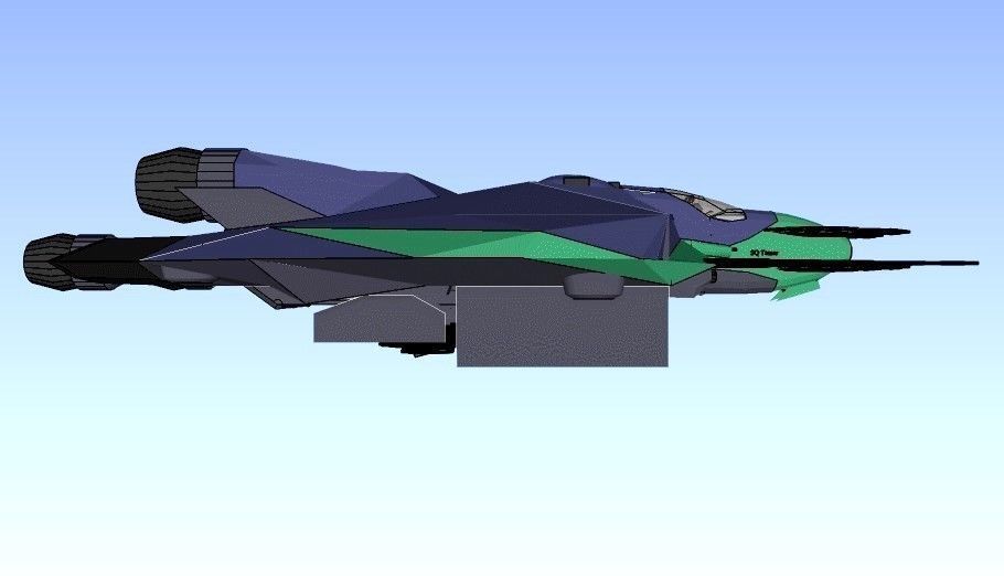 SQ Tamer - Multirole space corvette Conqueror class 3D print model_2