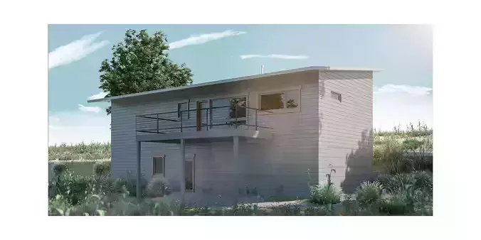 Exterior Desert House Scene