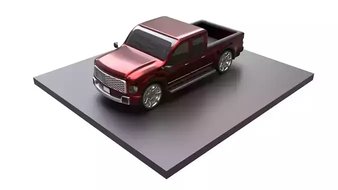 Heavy Duty Pickup Truck 3D model