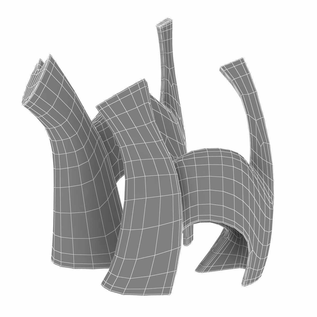 Darius and Suri ceramics sculpture by gardeco 3d model 3D model_10