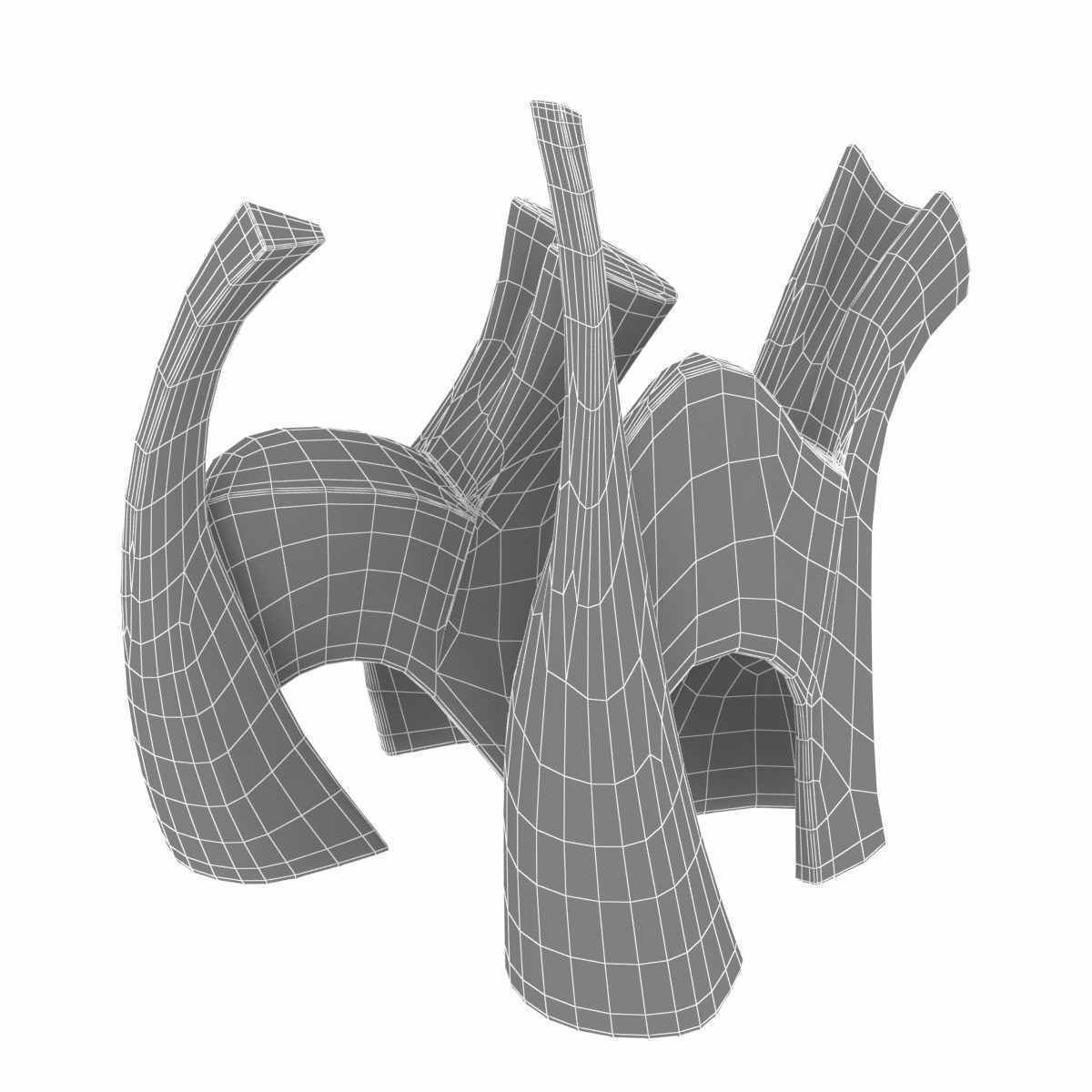 Darius and Suri ceramics sculpture by gardeco 3d model 3D model_8