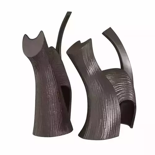 Darius and Suri ceramics sculpture by gardeco 3d model 