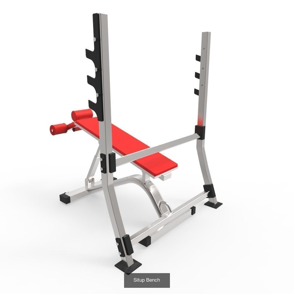 Gym Exercise Workout Pack 3D Model Collection_1