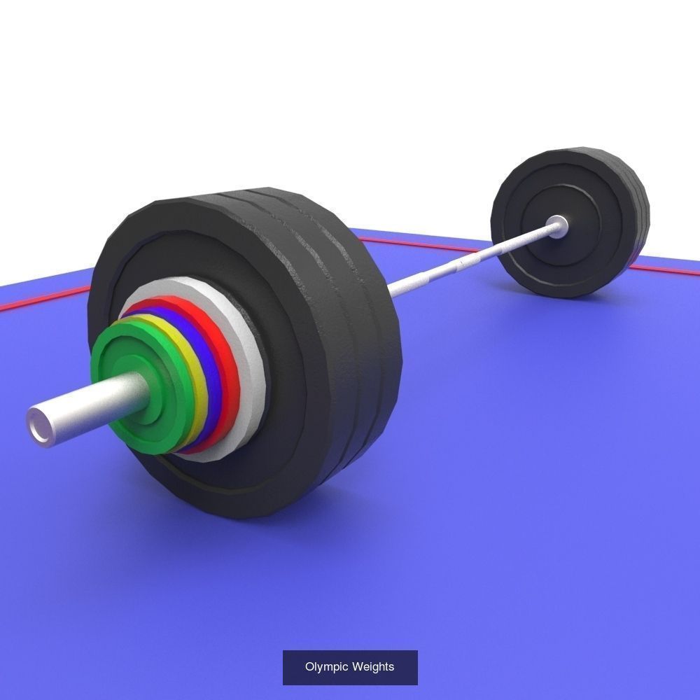 Gym Exercise Workout Pack 3D Model Collection_5