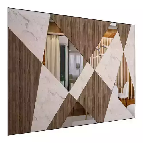 Wood and Marble Panel