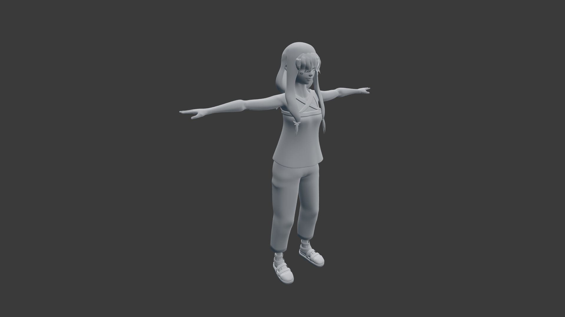 PBR Character Model-Gabriella Rose -Original Character- Low-poly 3D model_11