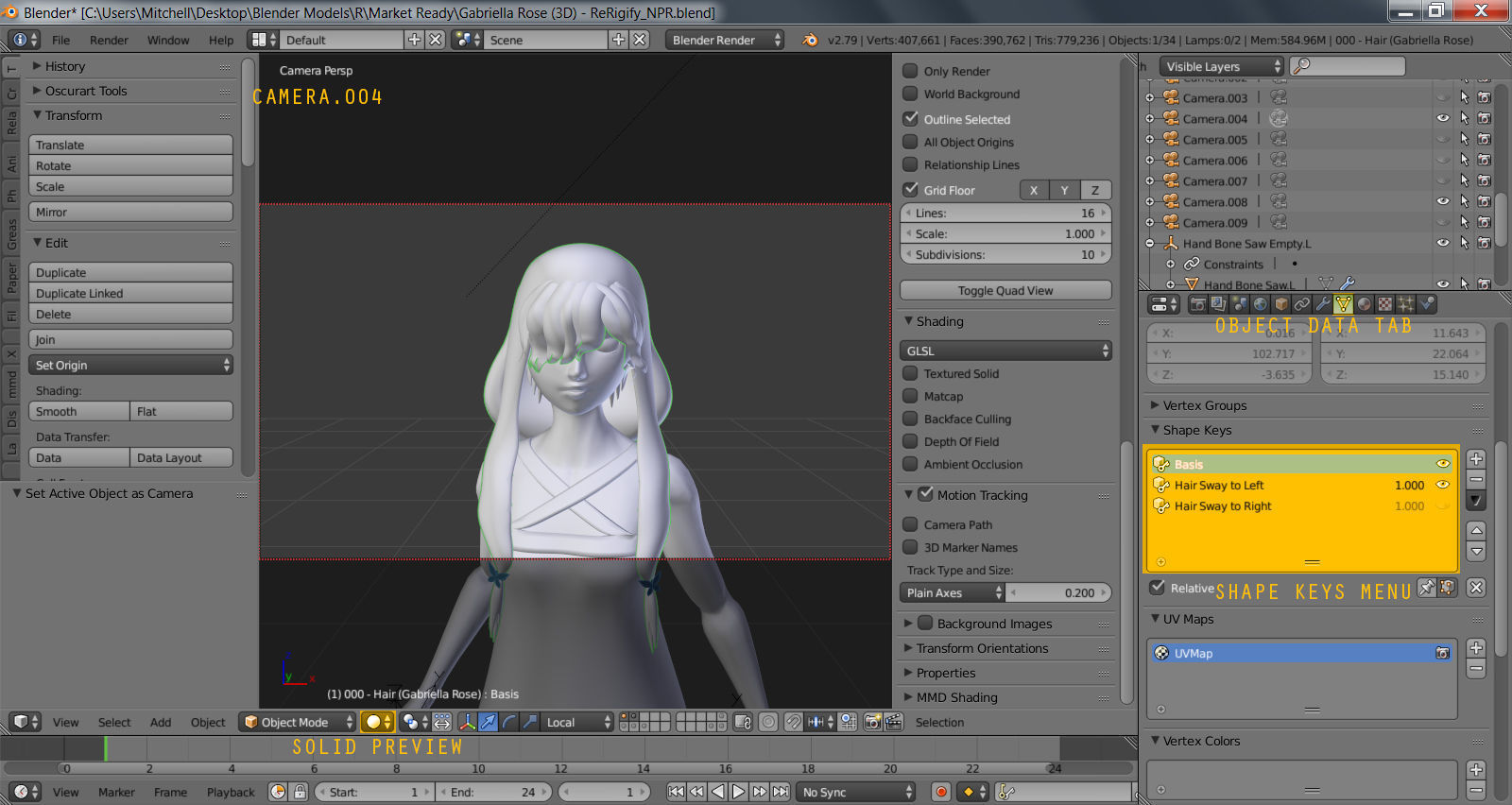 PBR Character Model-Gabriella Rose -Original Character- Low-poly 3D model_14