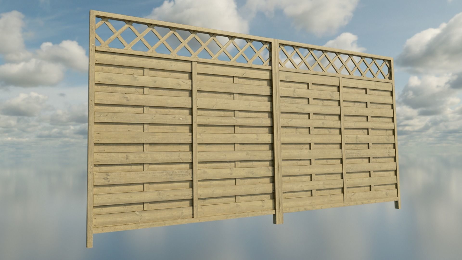 Fence Collection brick with two iron balls _5