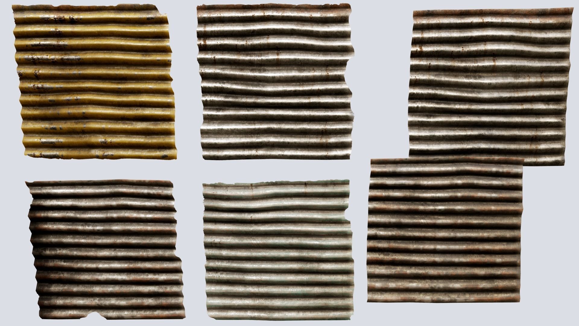 Salvage Metal Collection PBR Low-poly 3D model_1