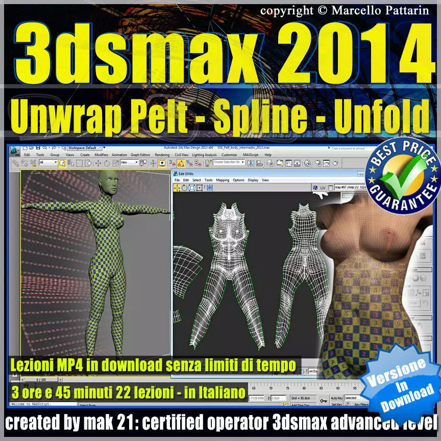 3dsmax 2014 Unwrap Pelt Spline Unfold V 36 MP4 3D model_0