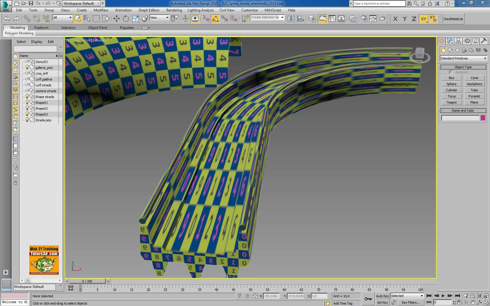 3dsmax 2014 Unwrap Pelt Spline Unfold V 36 MP4 3D model_7