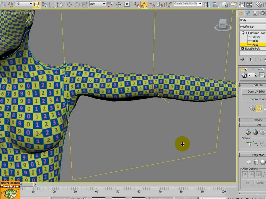 3dsmax 2014 Unwrap Pelt Spline Unfold V 36 MP4 3D model_26