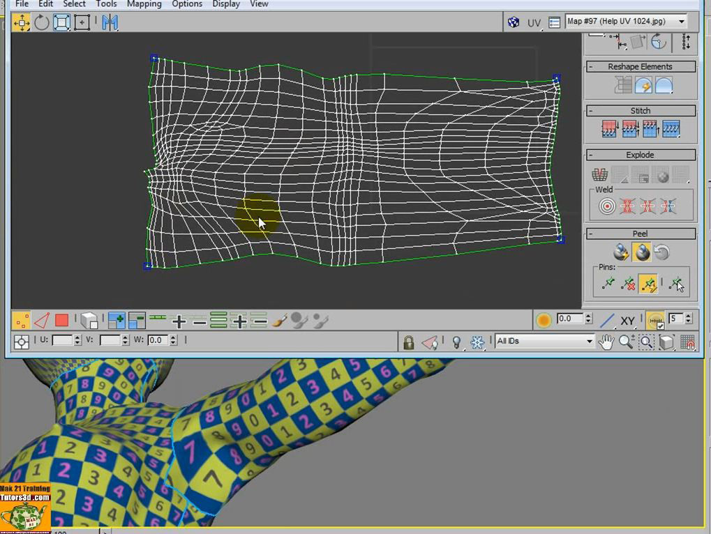 3dsmax 2014 Unwrap Pelt Spline Unfold V 36 MP4 3D model_30