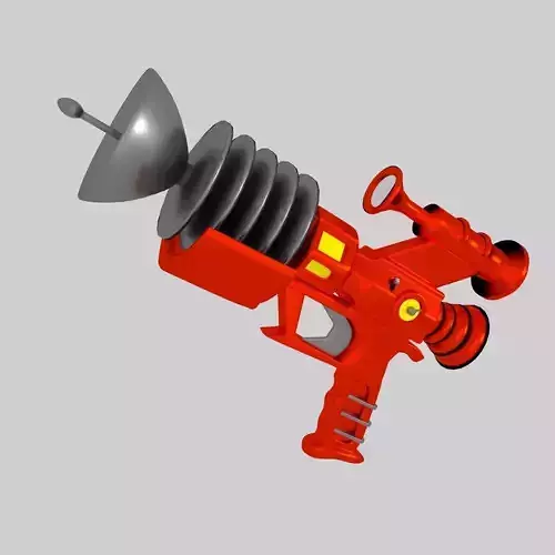Retrofuturistic Raygun 3D model