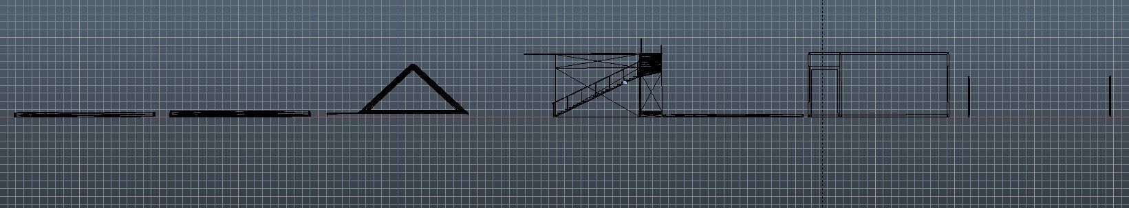 Dollhouse house with roof 3D print model_5