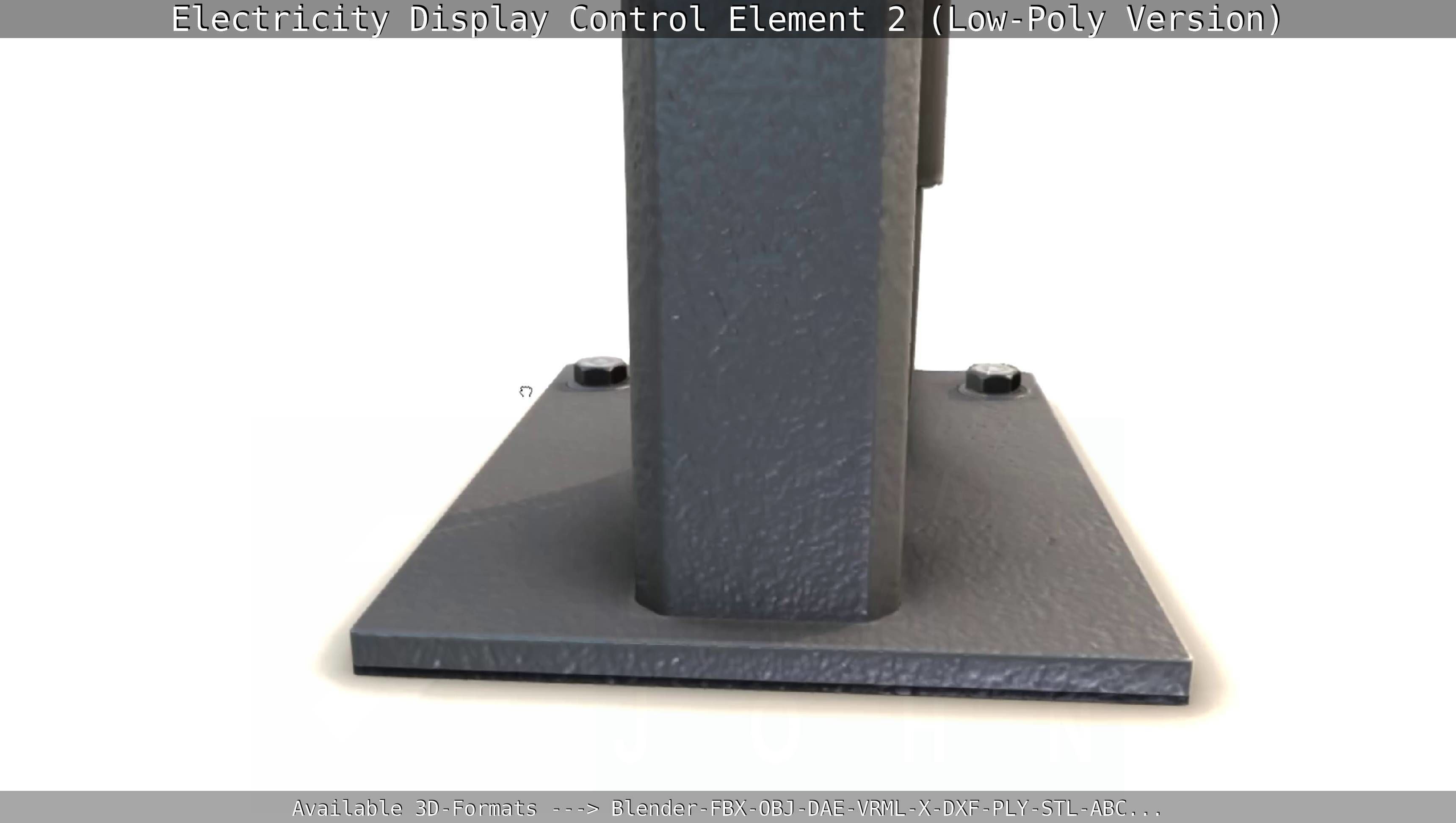 Electricity Display Control Element 2 Low-Poly Version  Low-poly 3D model_27