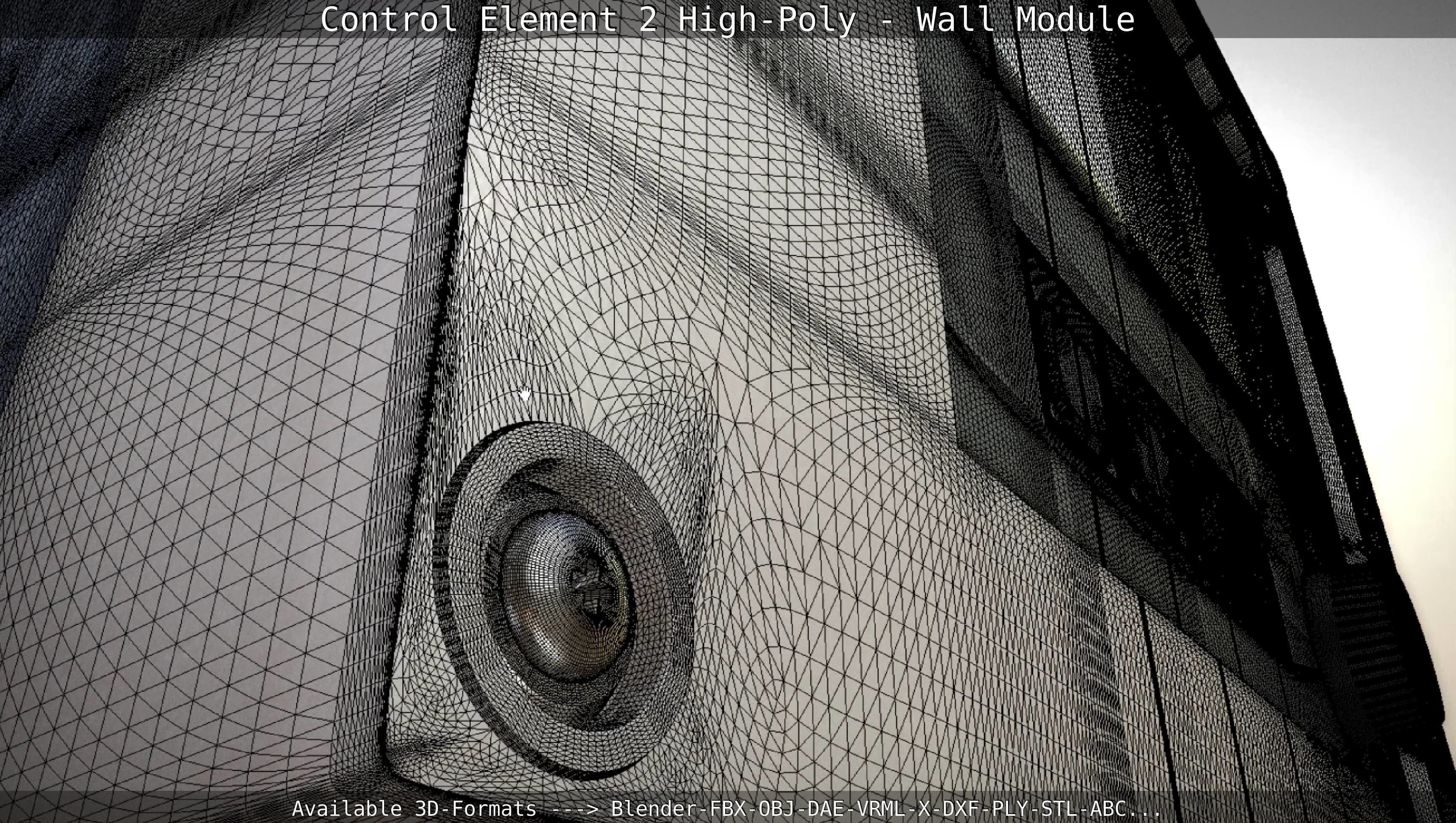 Control Element 2 - Wall Module - High-Poly  3D model_77