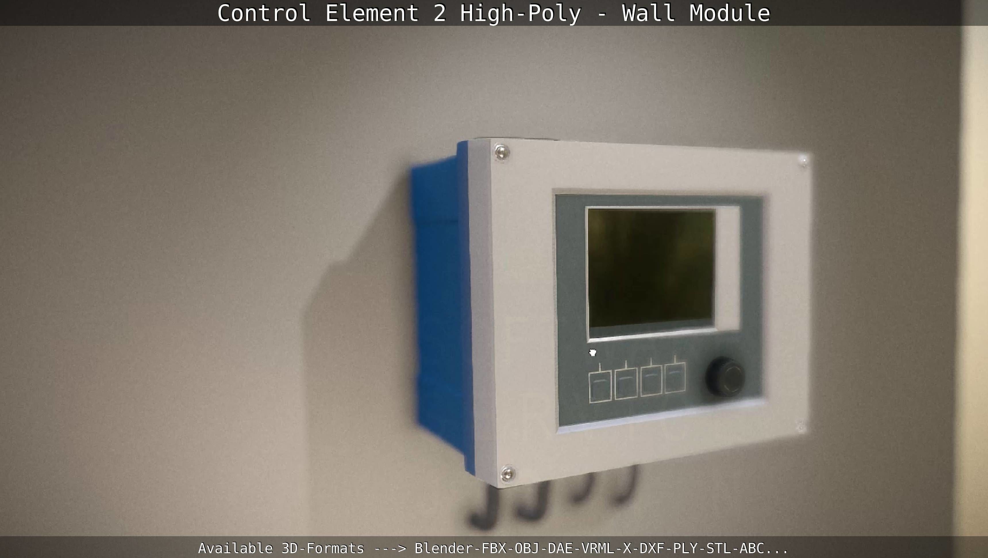 Control Element 2 - Wall Module - High-Poly  3D model_52