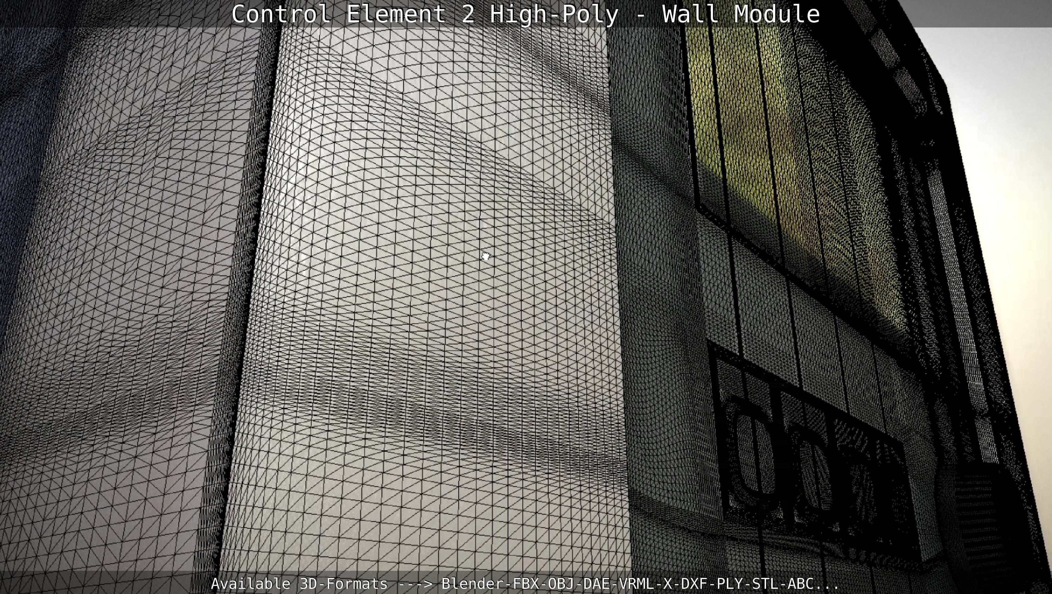 Control Element 2 - Wall Module - High-Poly  3D model_75