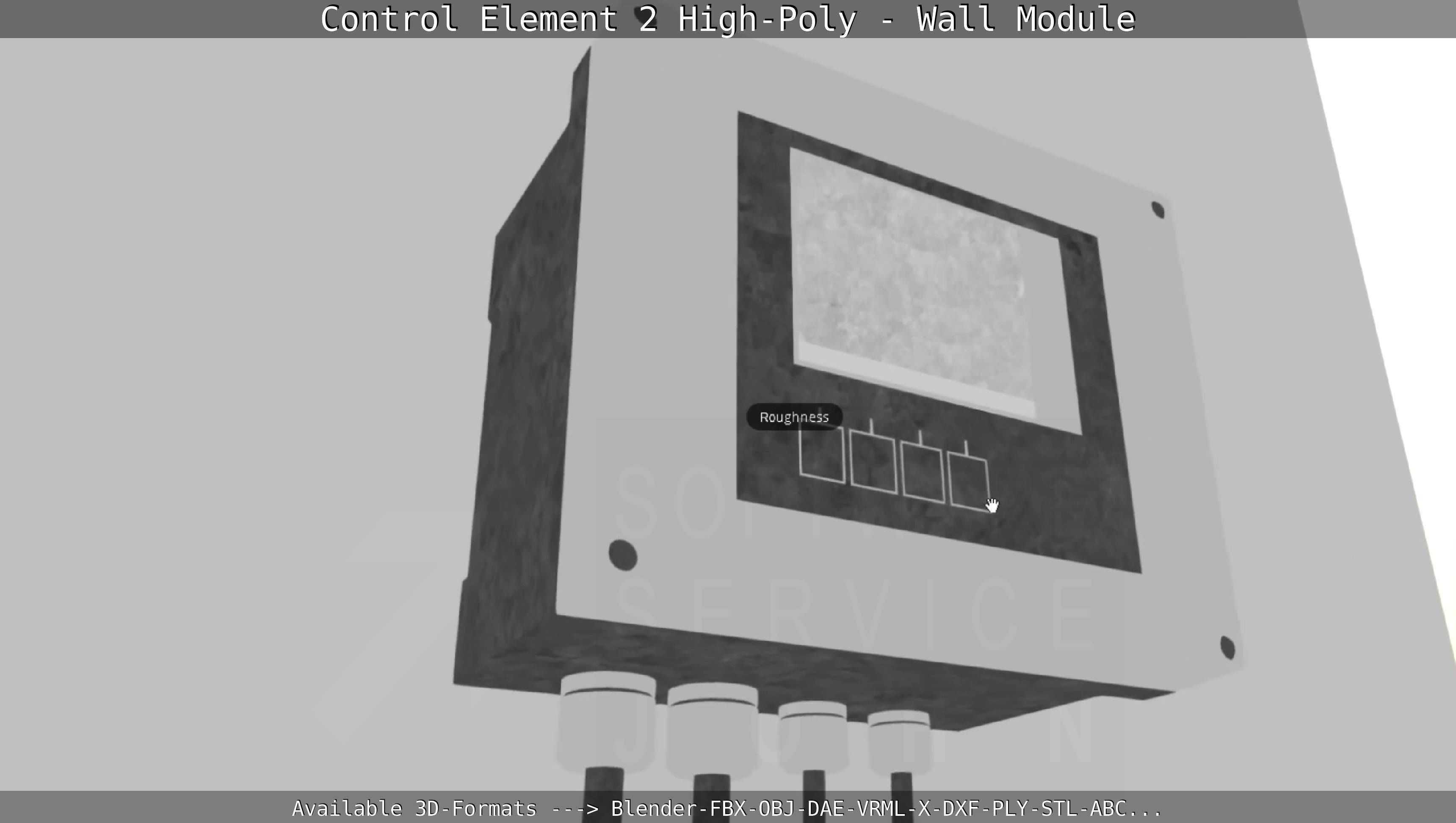 Control Element 2 - Wall Module - High-Poly  3D model_58