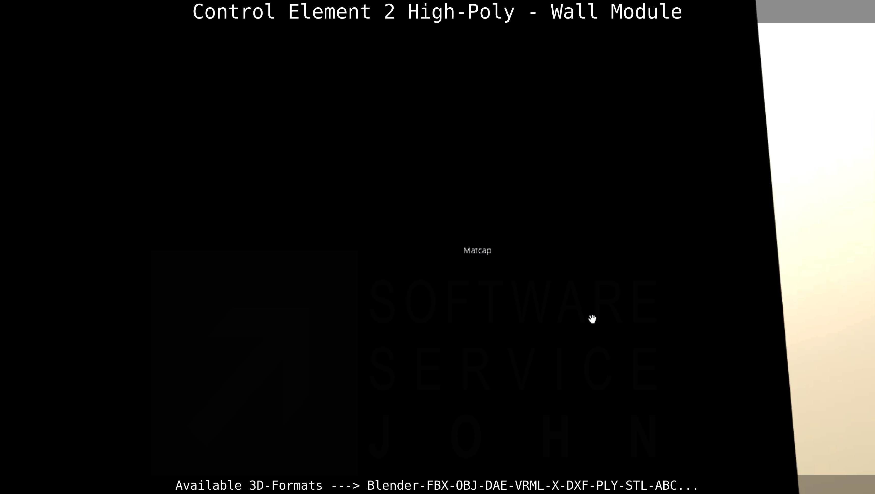Control Element 2 - Wall Module - High-Poly  3D model_72