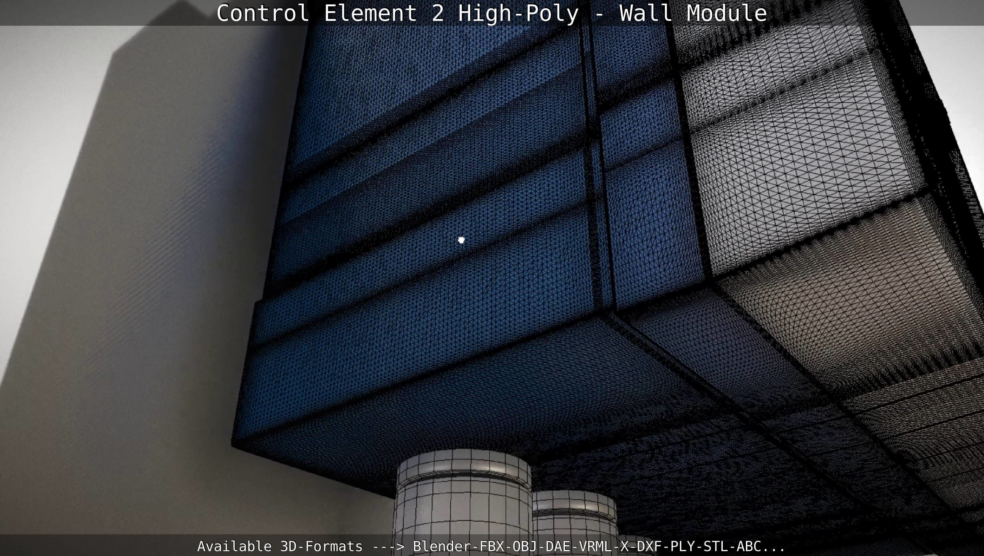 Control Element 2 - Wall Module - High-Poly  3D model_70