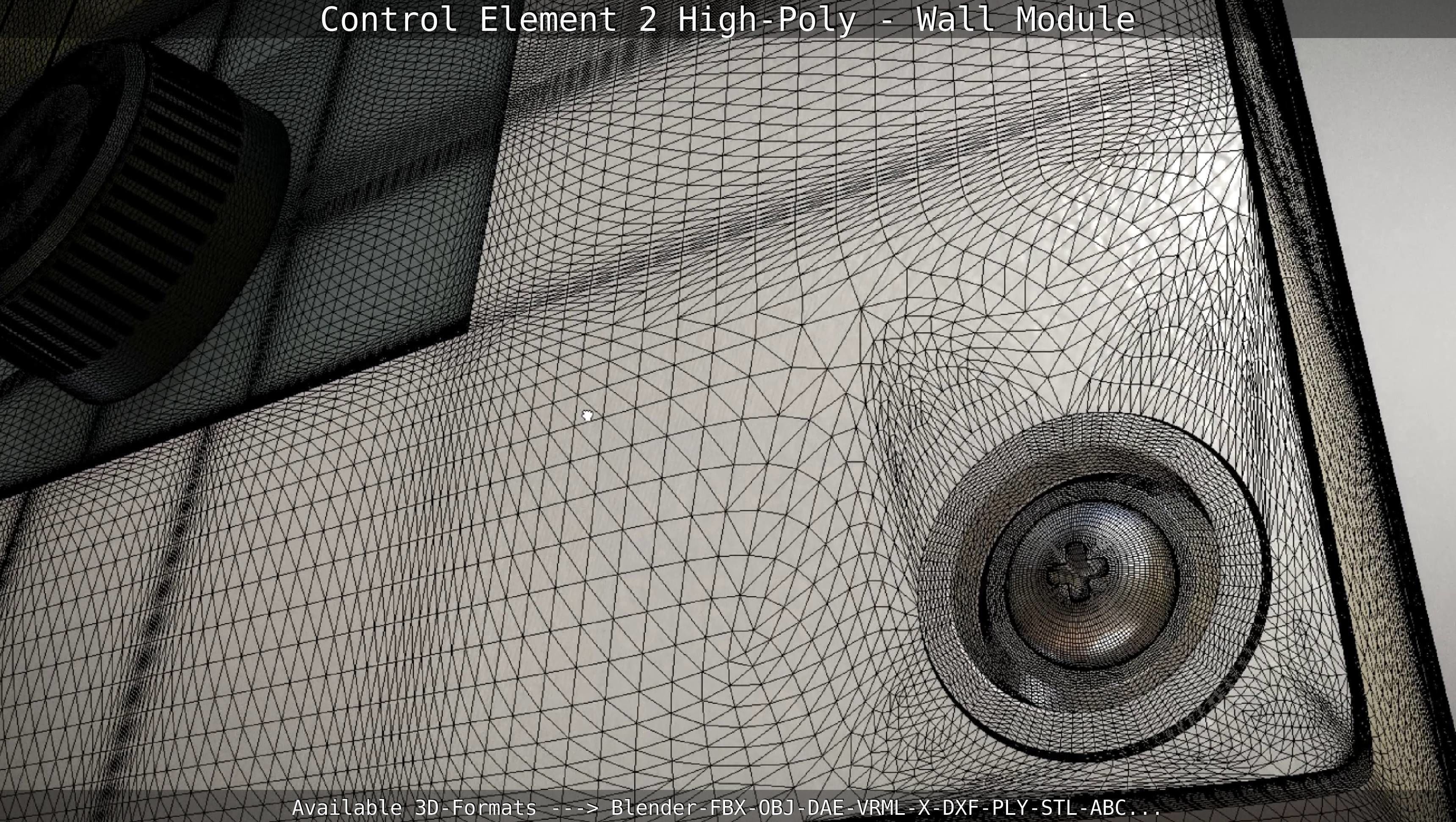 Control Element 2 - Wall Module - High-Poly  3D model_46