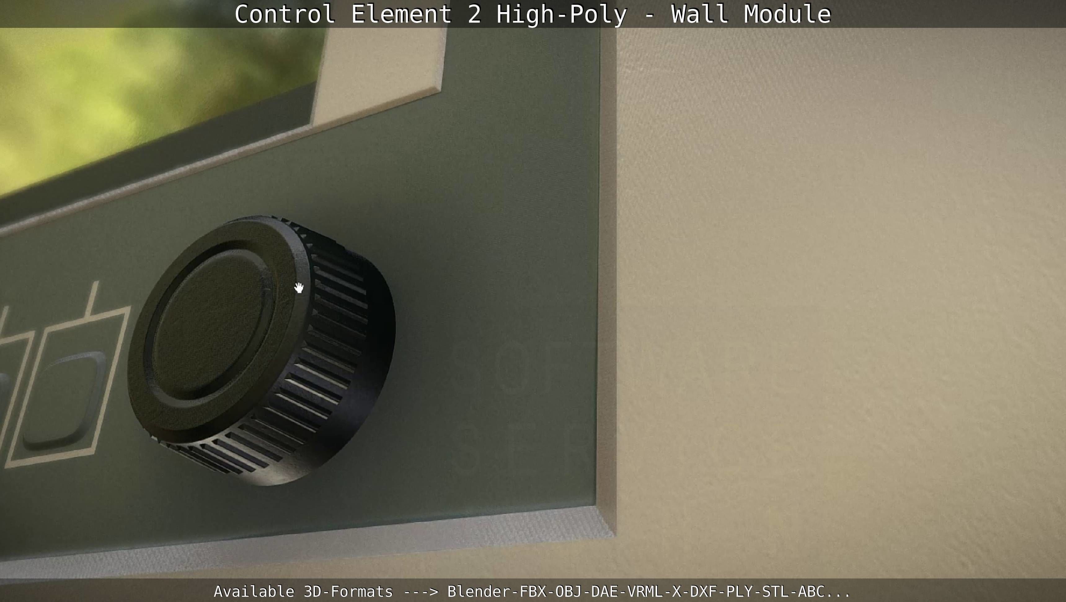 Control Element 2 - Wall Module - High-Poly  3D model_15