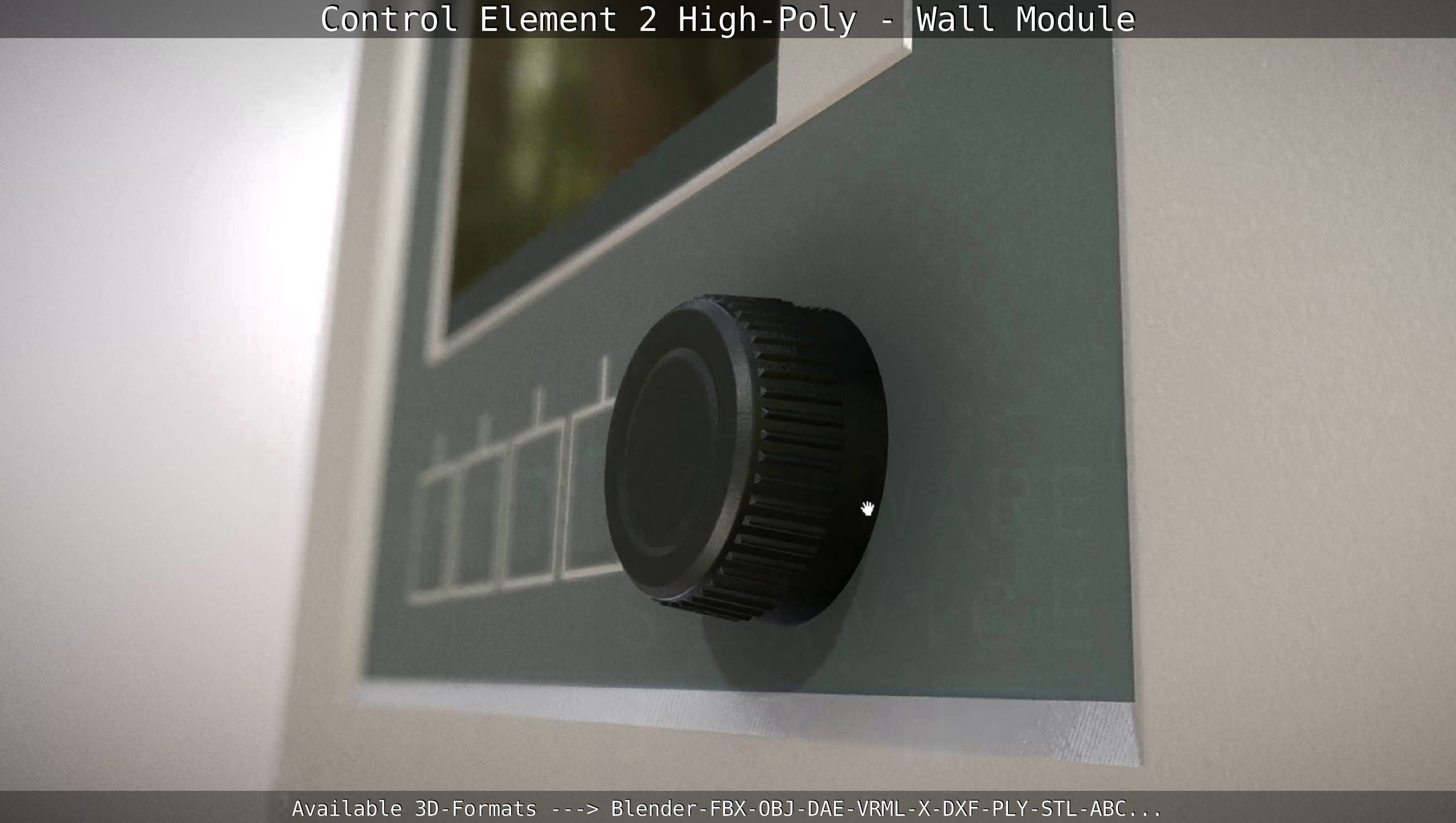Control Element 2 - Wall Module - High-Poly  3D model_128