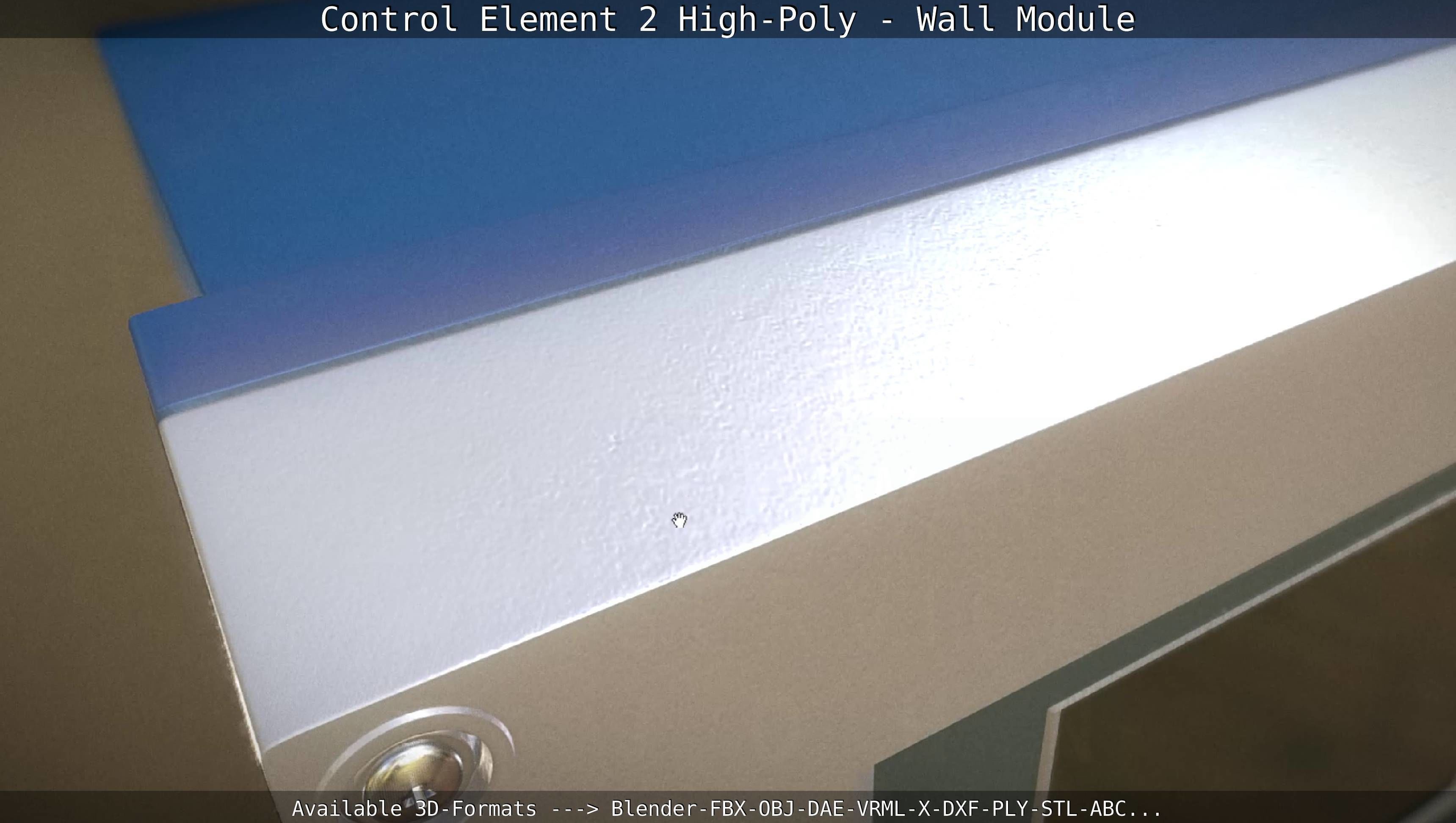 Control Element 2 - Wall Module - High-Poly  3D model_27