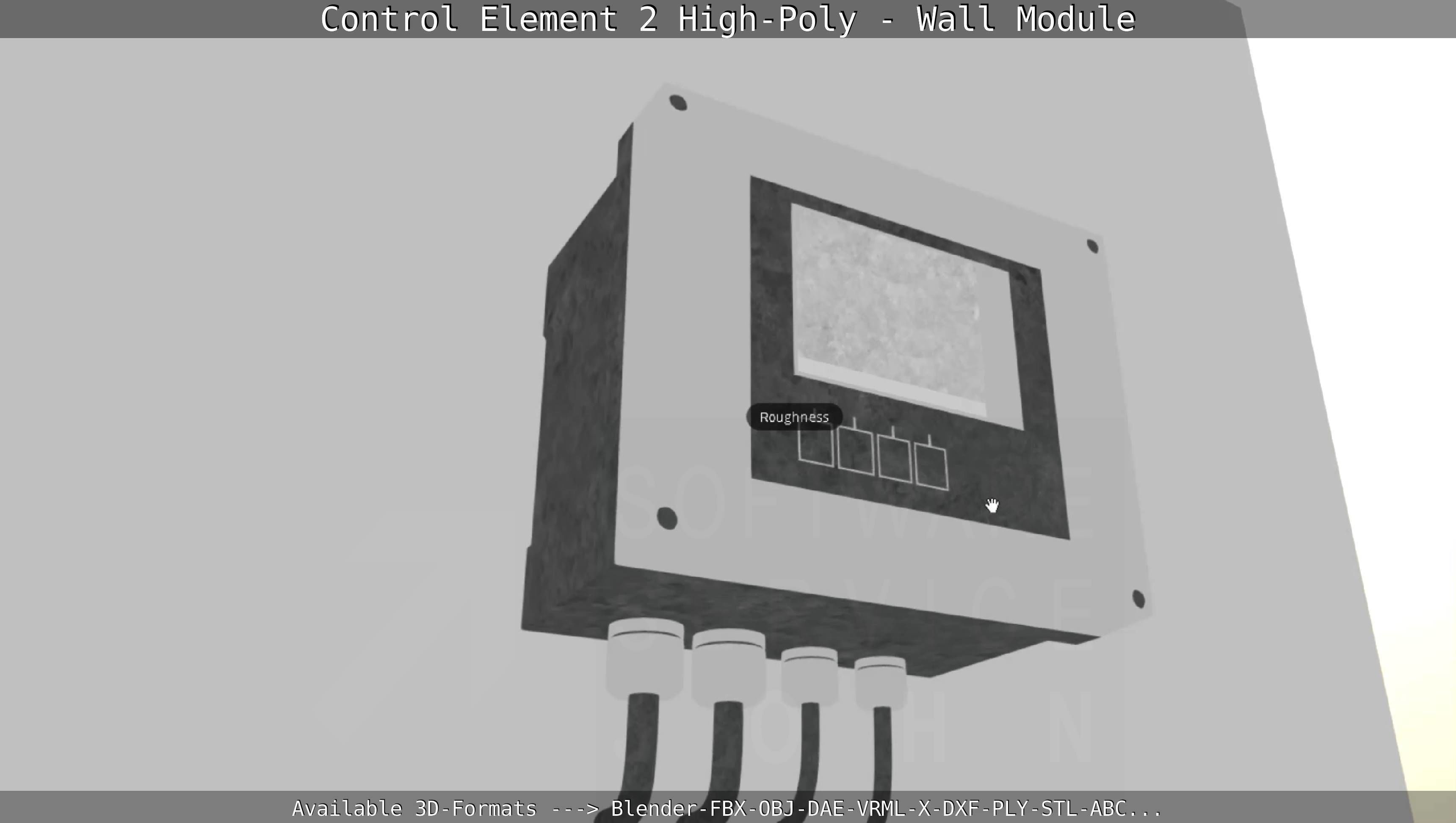 Control Element 2 - Wall Module - High-Poly  3D model_59