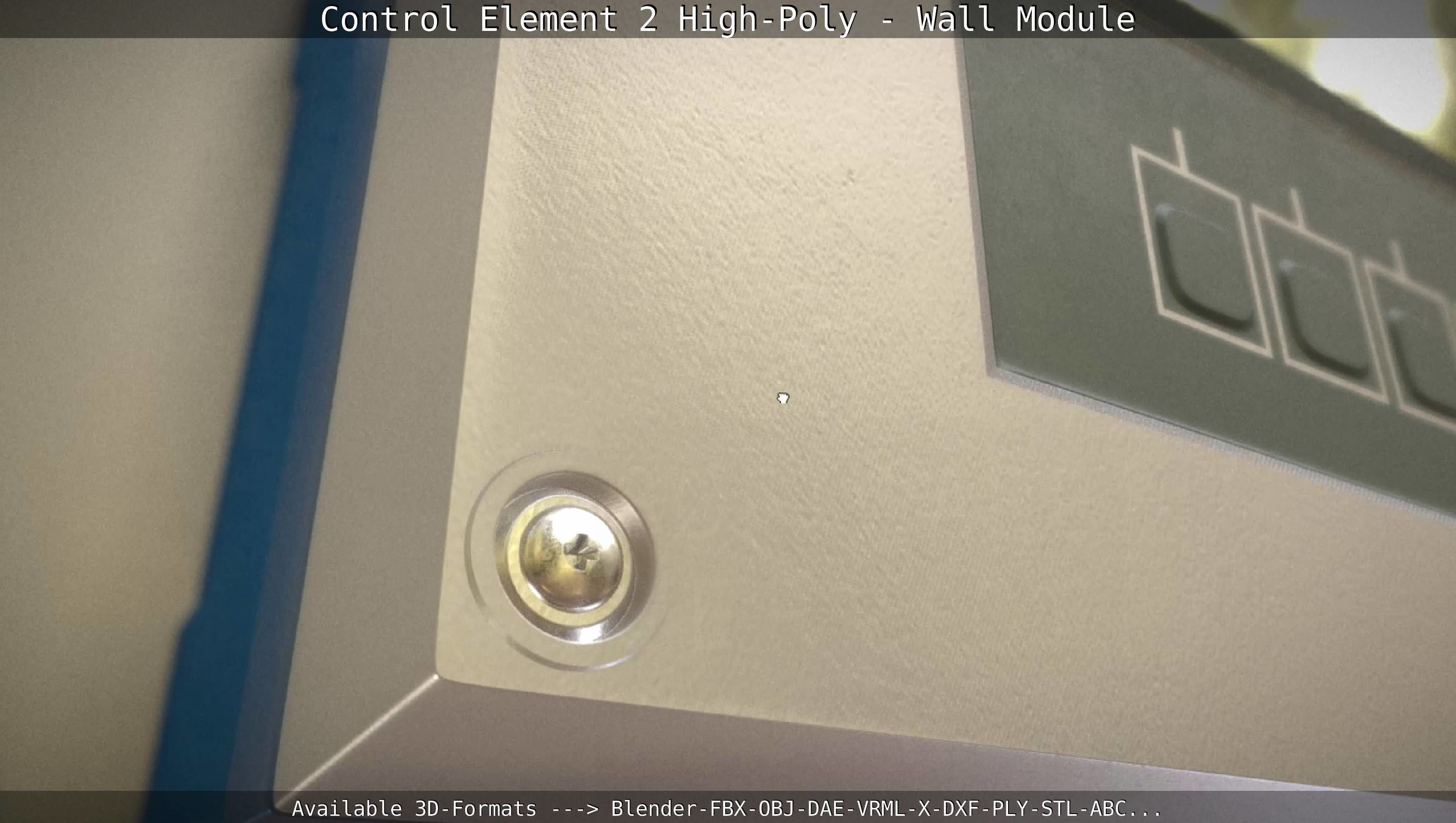 Control Element 2 - Wall Module - High-Poly  3D model_35