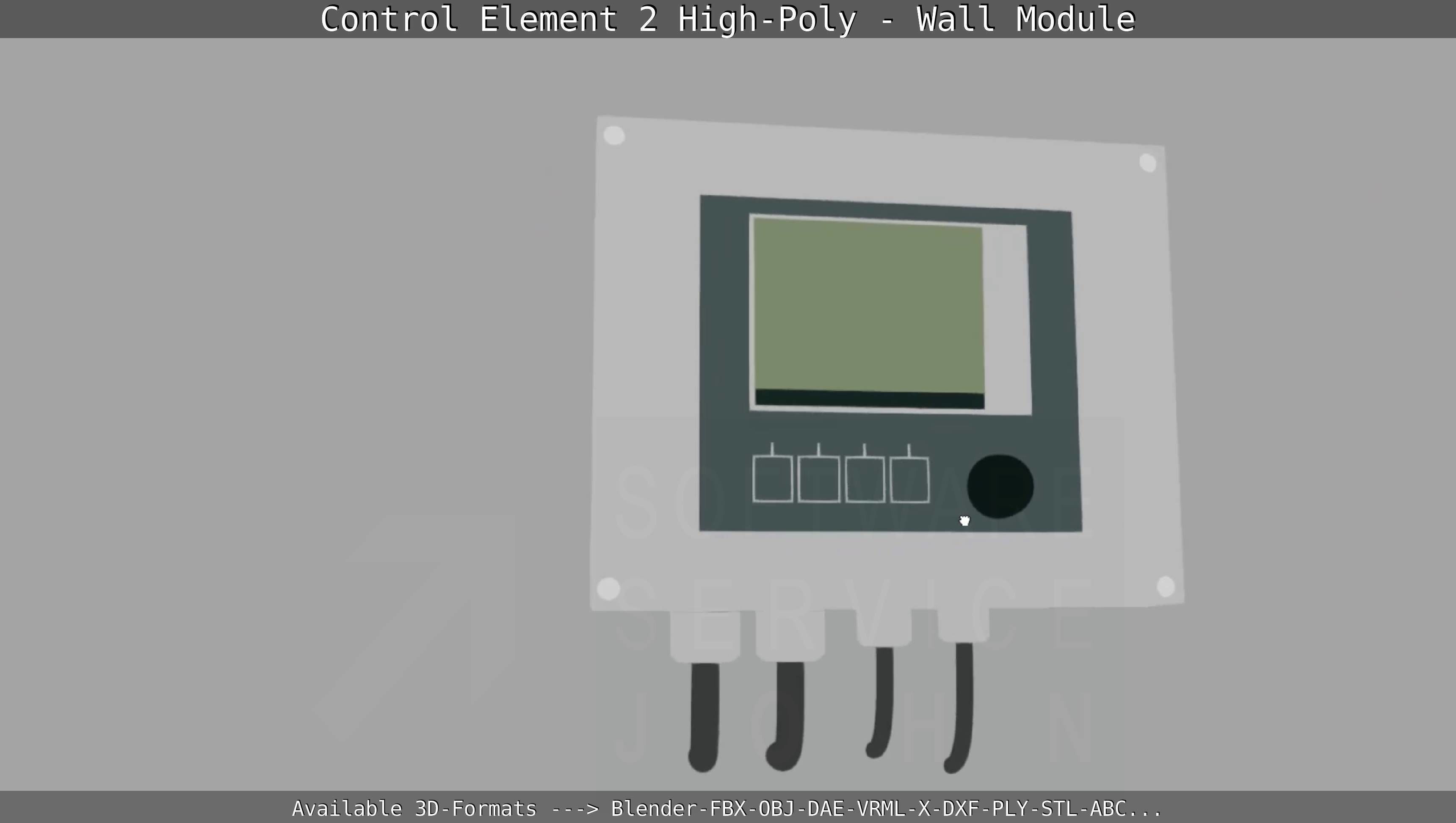 Control Element 2 - Wall Module - High-Poly  3D model_54