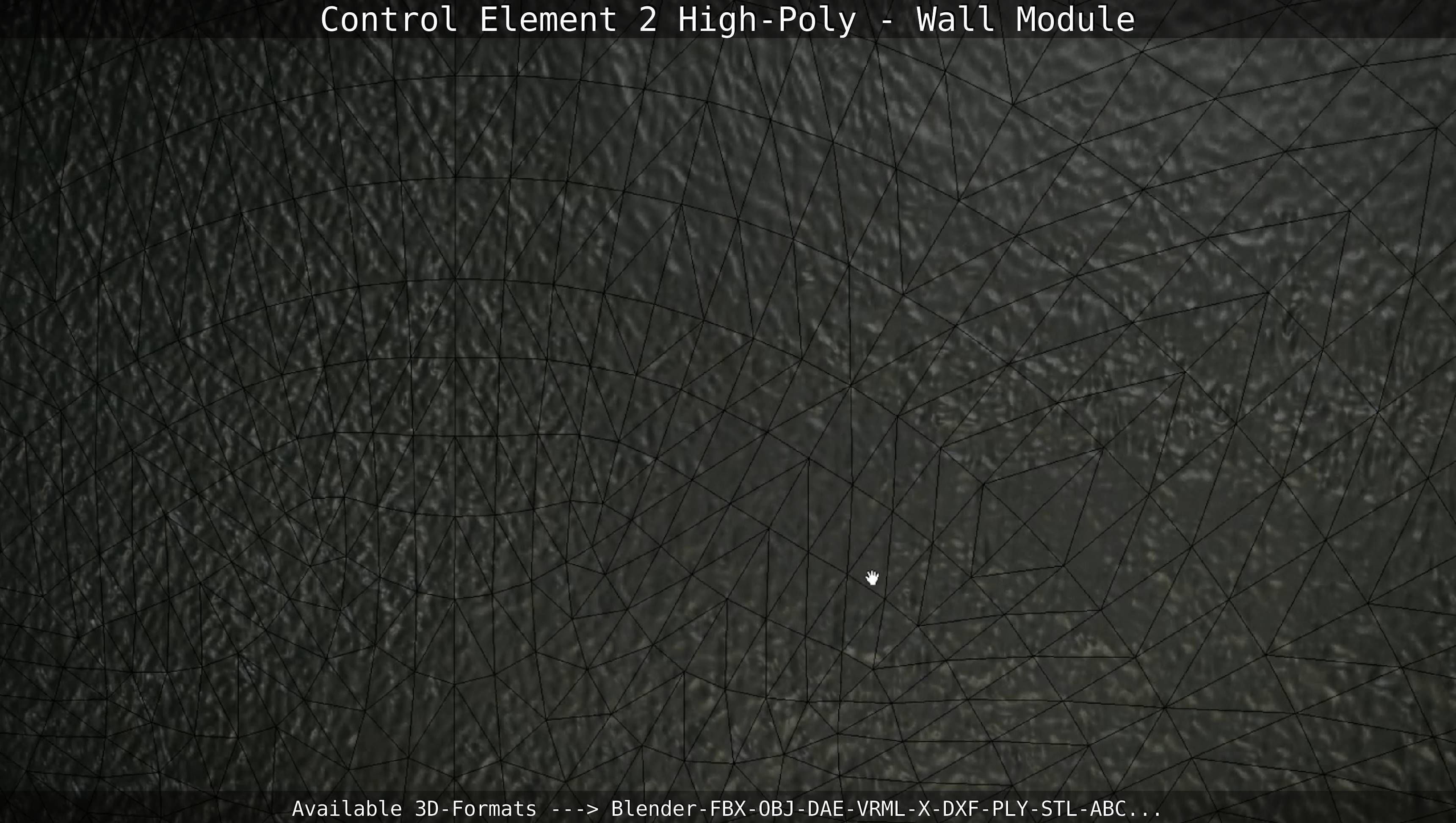 Control Element 2 - Wall Module - High-Poly  3D model_98