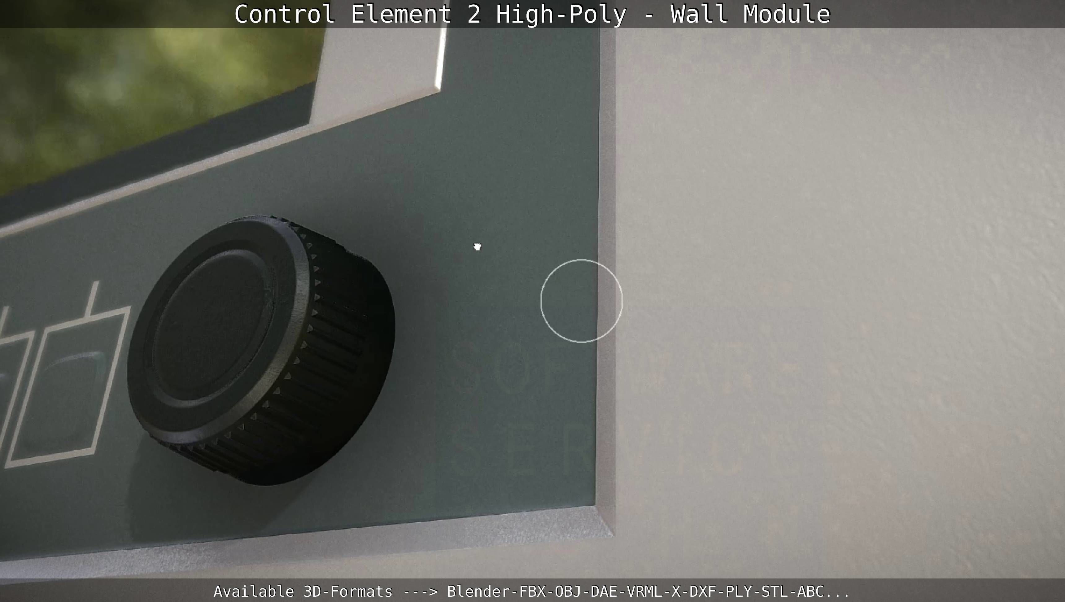 Control Element 2 - Wall Module - High-Poly  3D model_12