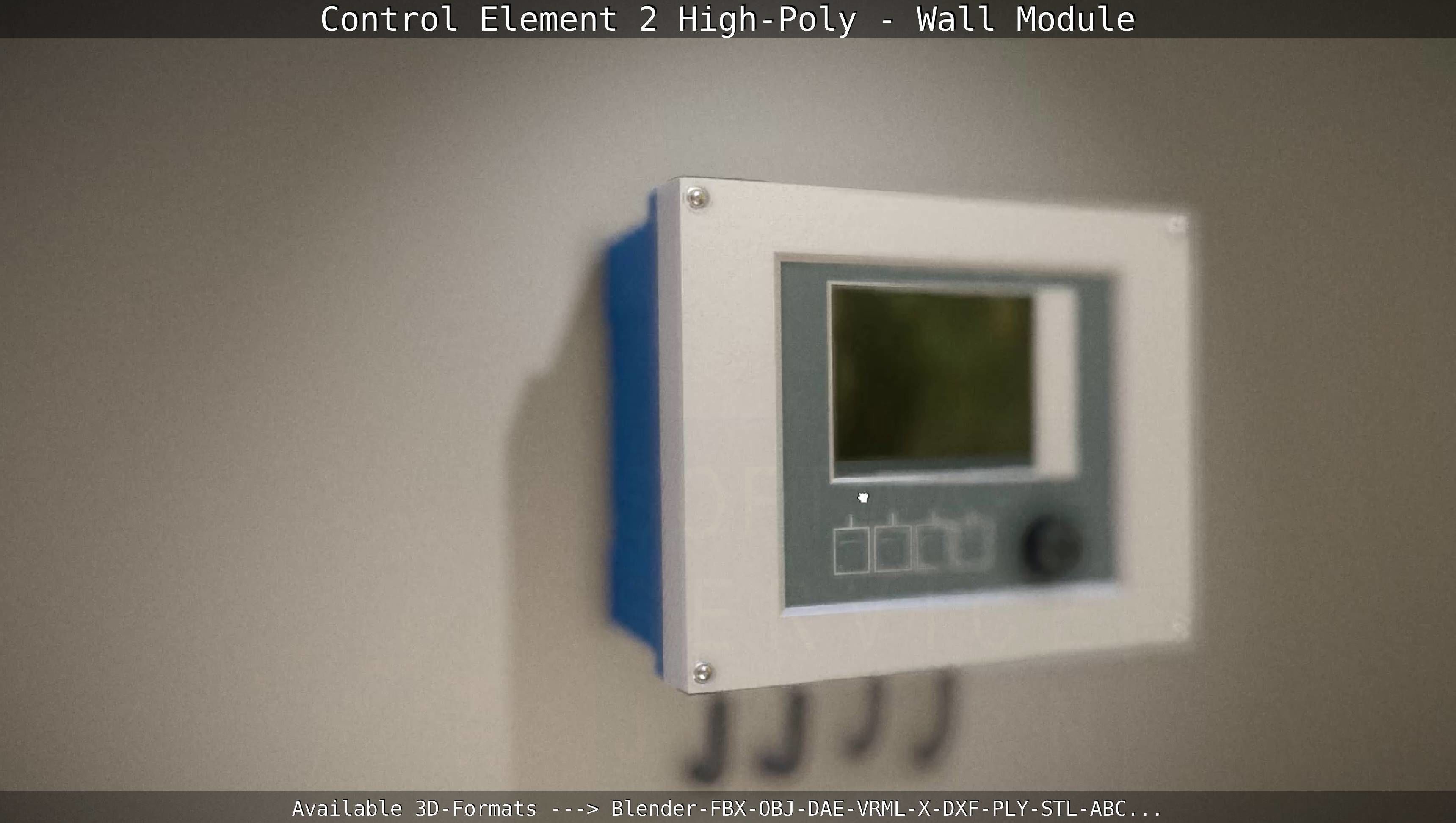 Control Element 2 - Wall Module - High-Poly  3D model_37