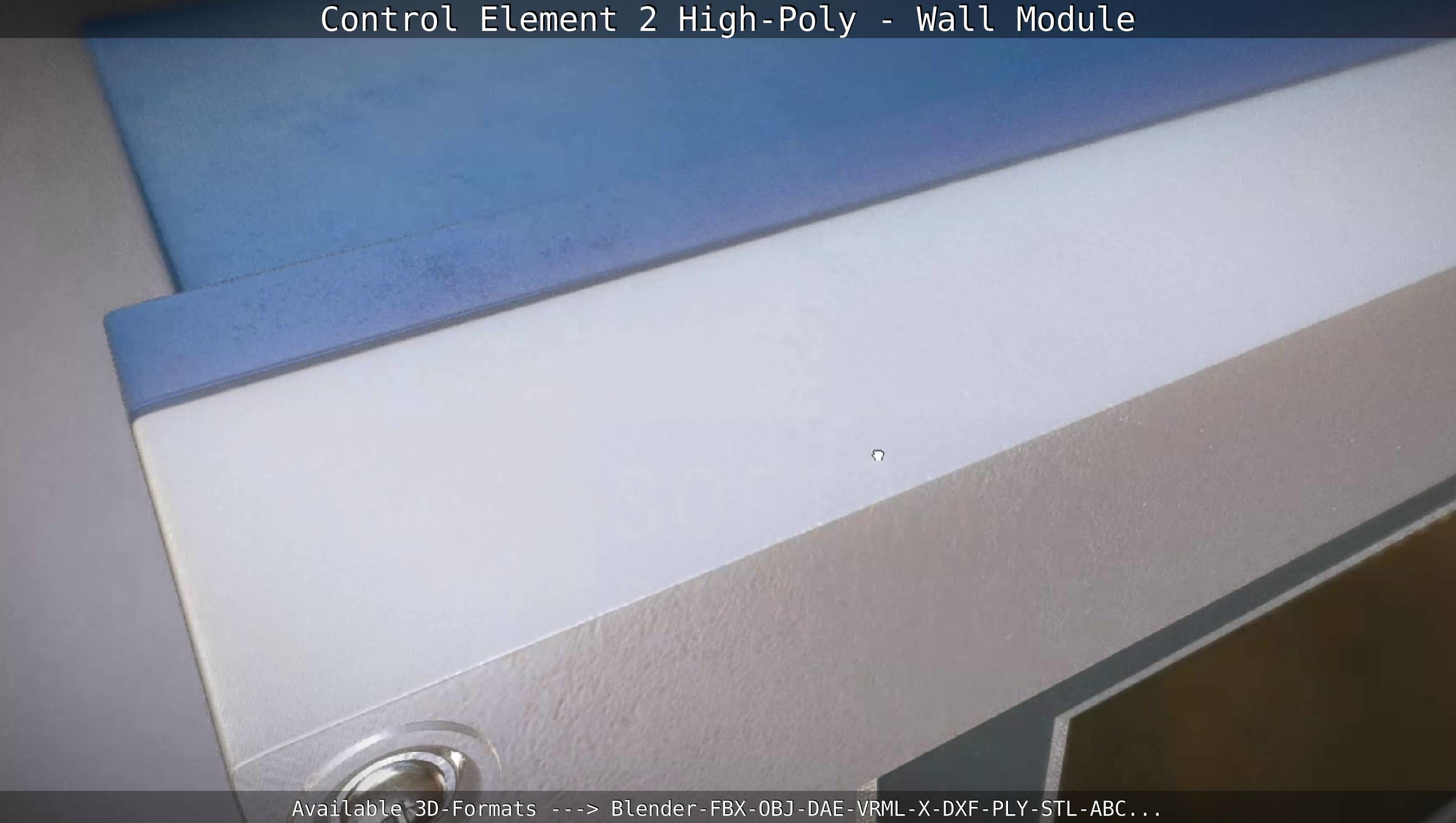 Control Element 2 - Wall Module - High-Poly  3D model_22