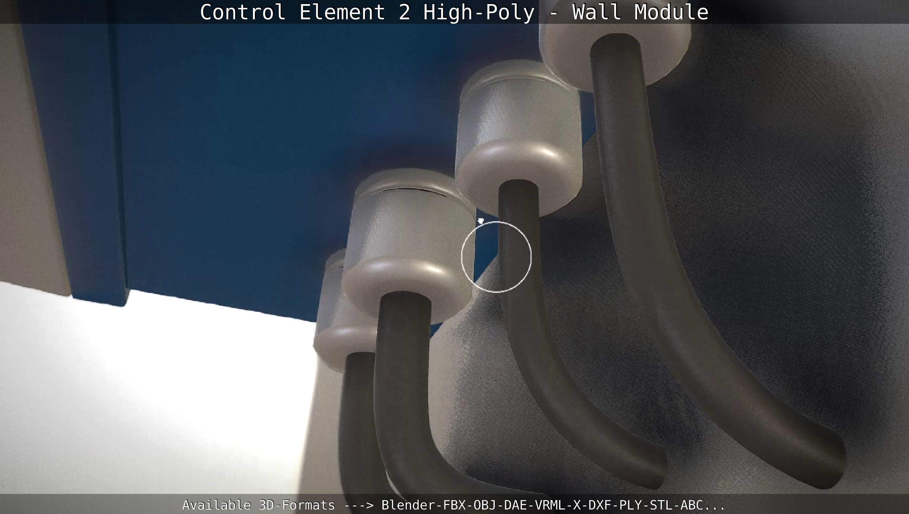 Control Element 2 - Wall Module - High-Poly  3D model_31
