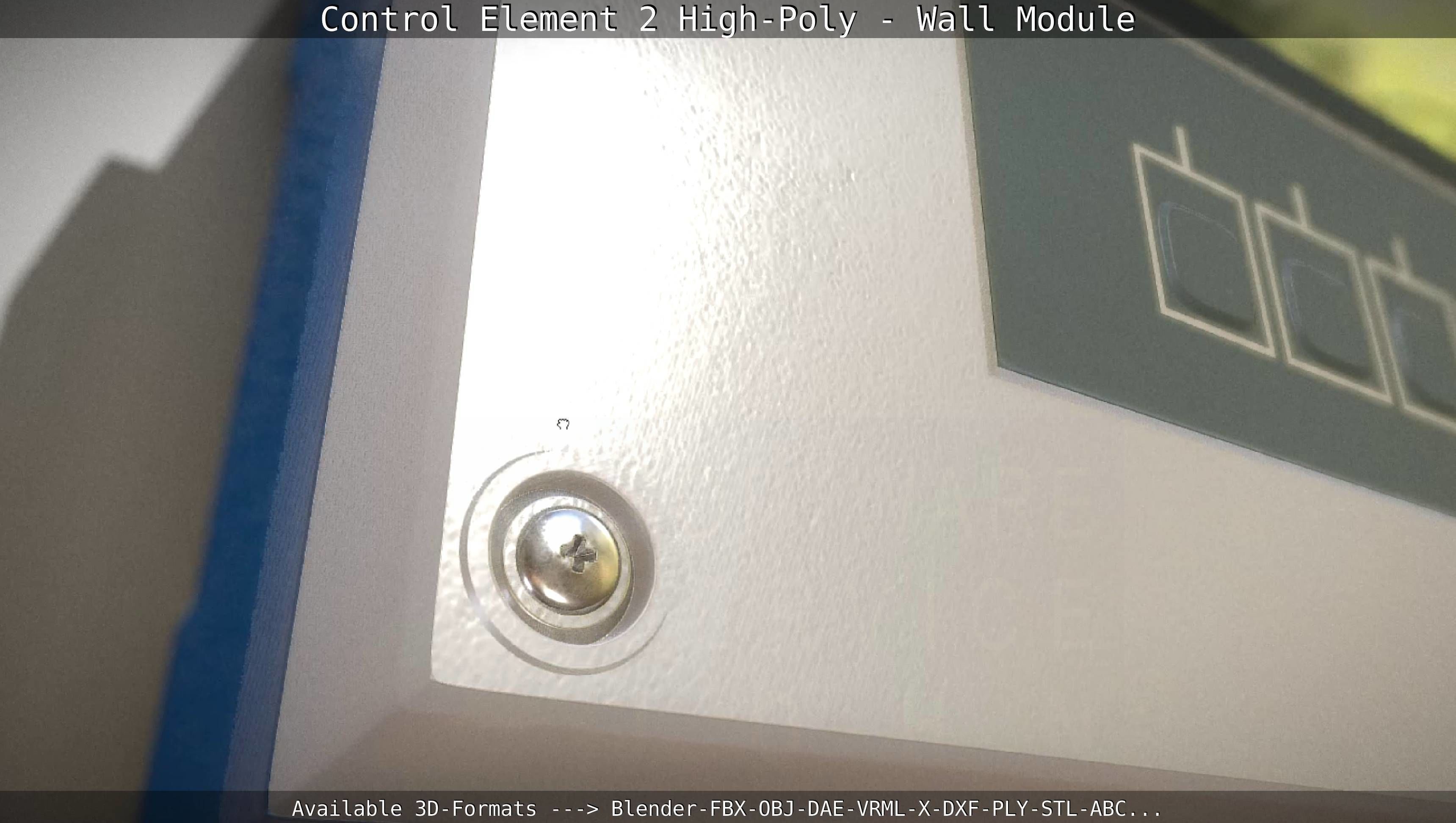 Control Element 2 - Wall Module - High-Poly  3D model_28