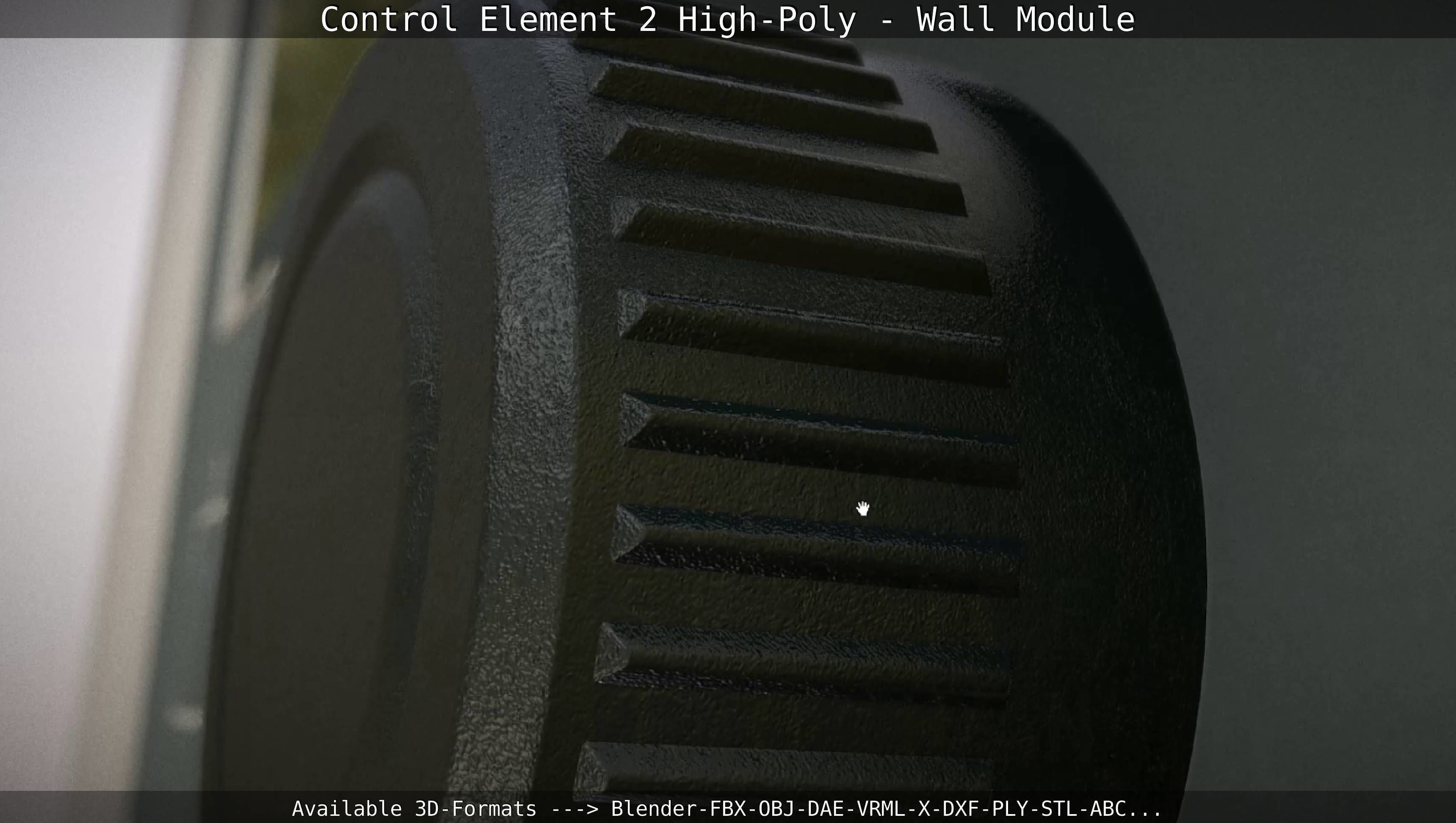 Control Element 2 - Wall Module - High-Poly  3D model_124