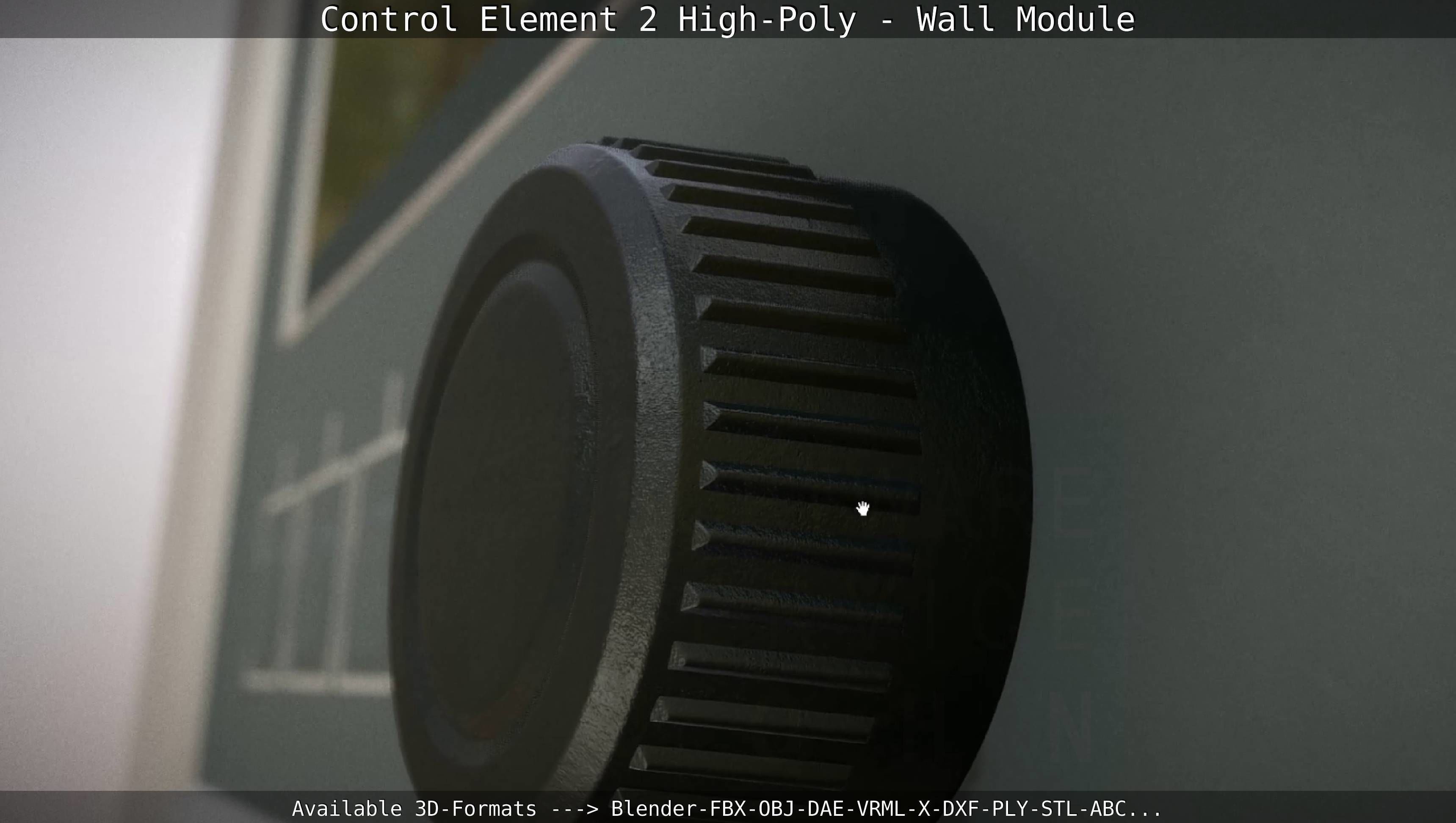 Control Element 2 - Wall Module - High-Poly  3D model_122