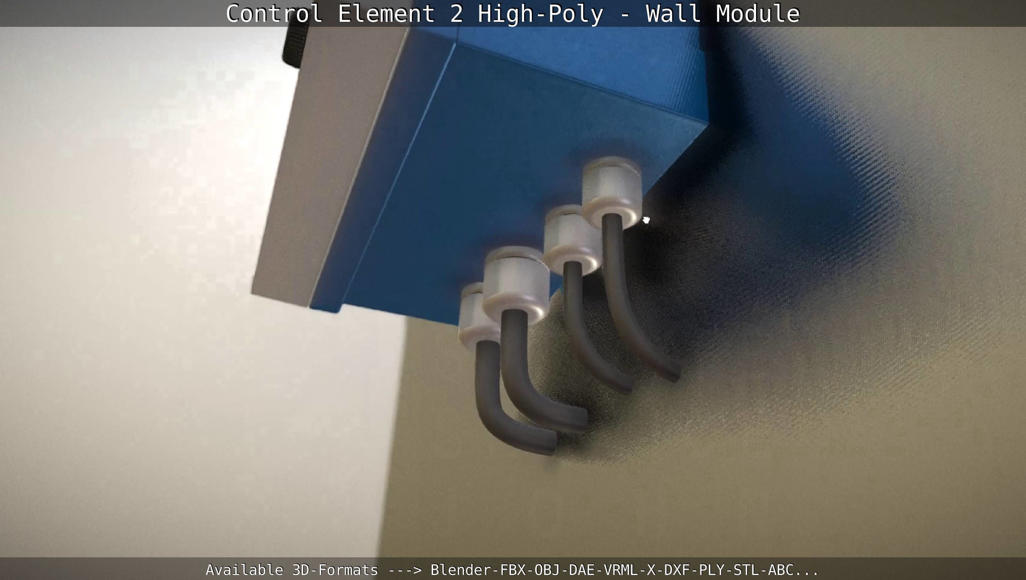 Control Element 2 - Wall Module - High-Poly  3D model_32