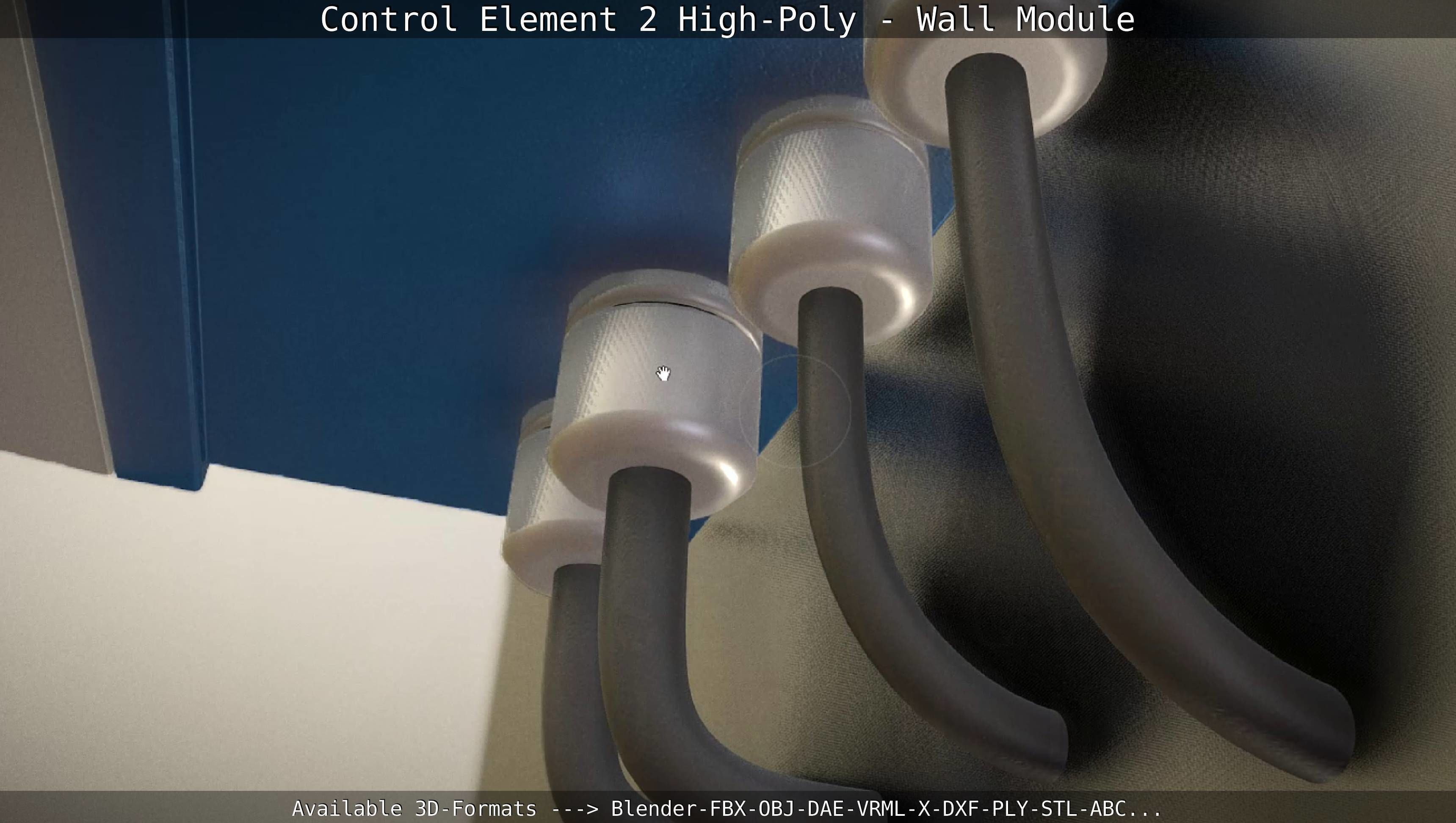 Control Element 2 - Wall Module - High-Poly  3D model_33