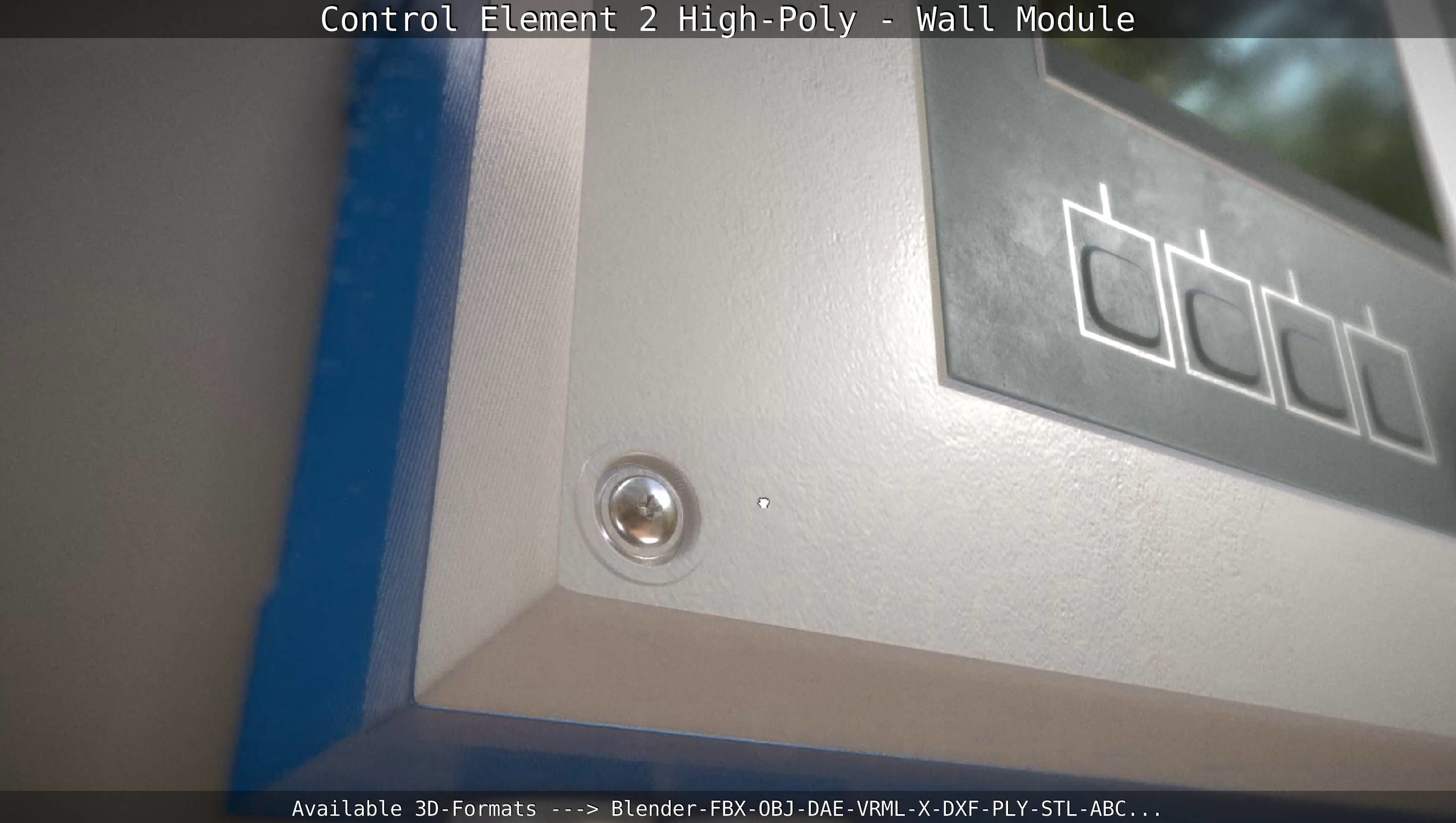 Control Element 2 - Wall Module - High-Poly  3D model_39