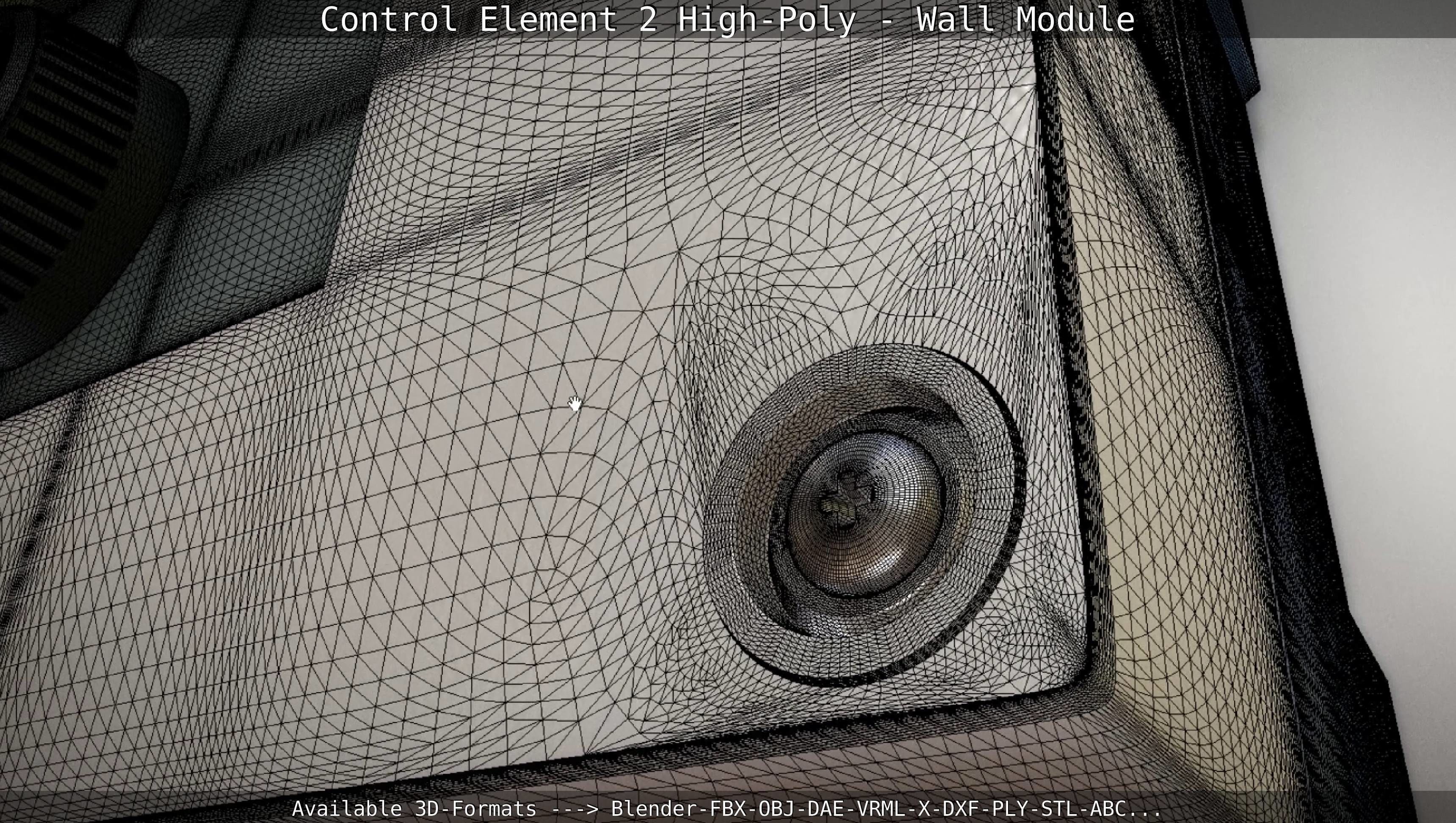 Control Element 2 - Wall Module - High-Poly  3D model_47
