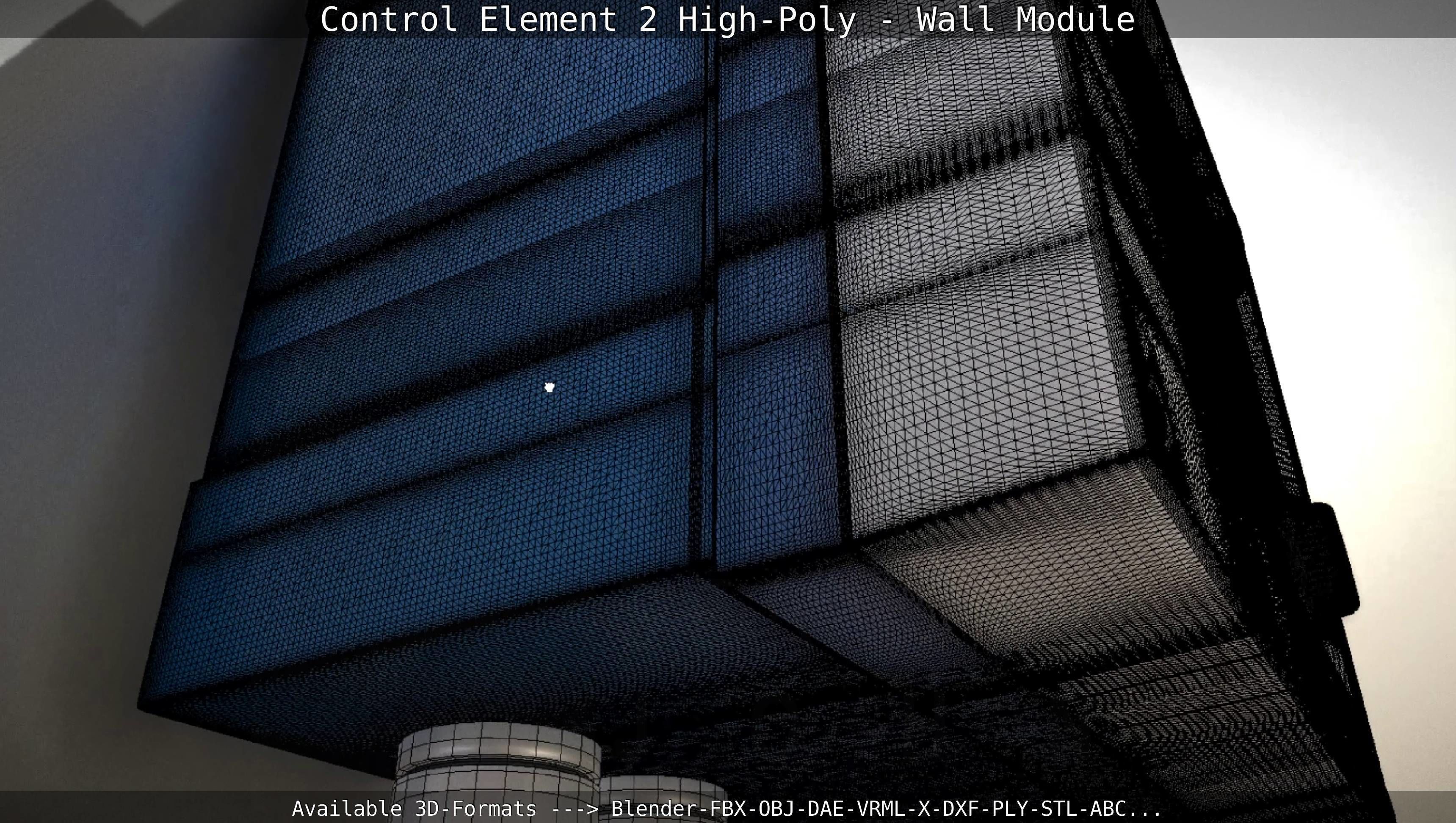Control Element 2 - Wall Module - High-Poly  3D model_50