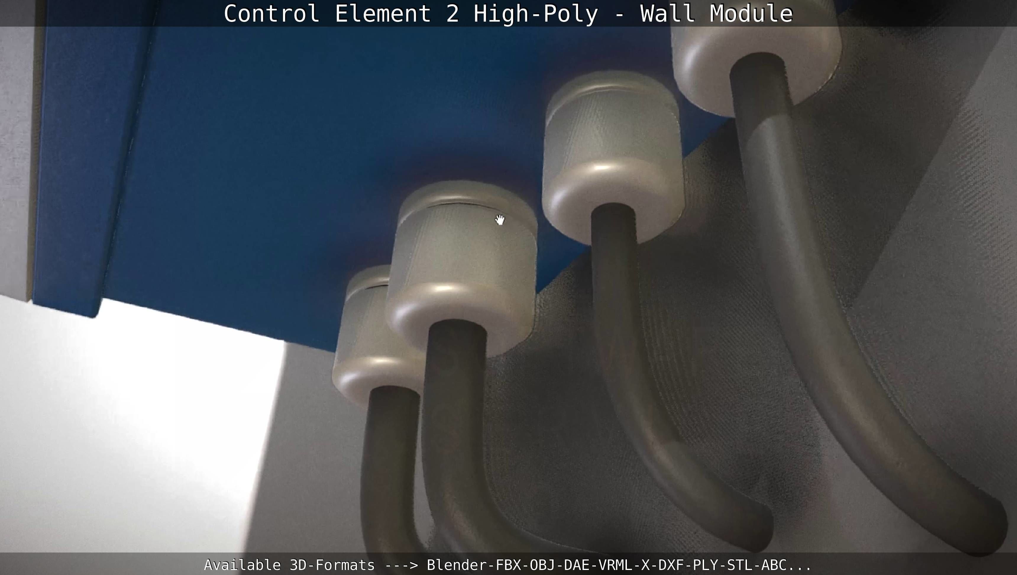 Control Element 2 - Wall Module - High-Poly  3D model_30