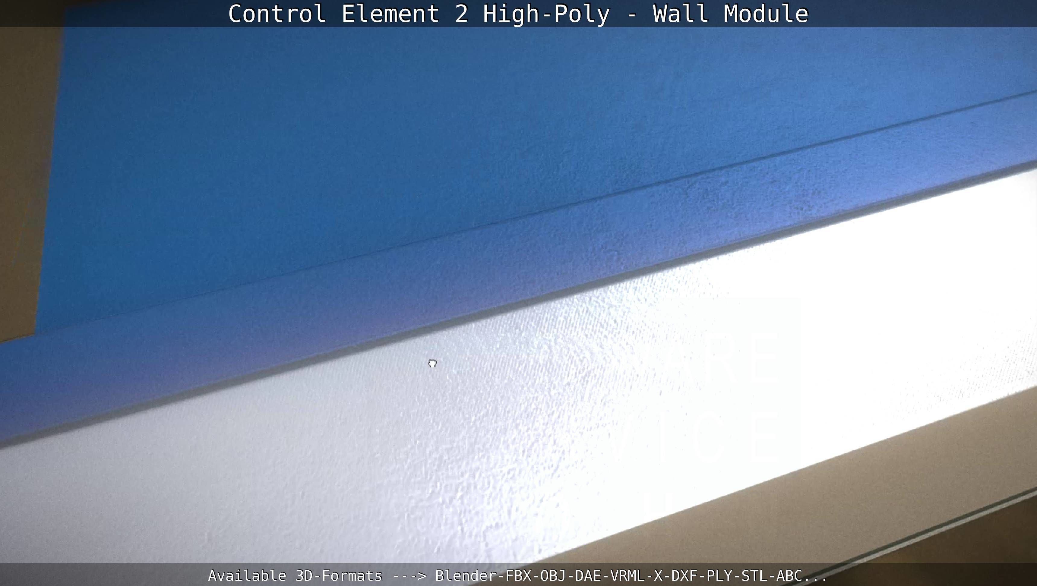 Control Element 2 - Wall Module - High-Poly  3D model_18