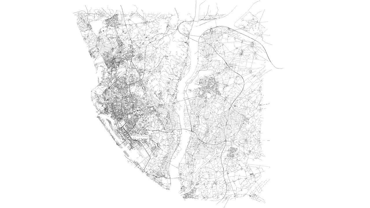 Kaohsiung City Road Network and Streets 3D model_11