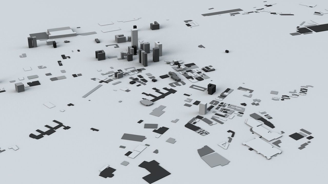 Kaohsiung City Streets and Buildings 3D model_6